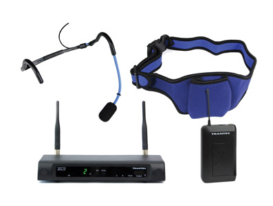 TRANTEC S4.10-W-EB-GD4 RADIOMIC SYSTEM Beltpack, fixed RX, SJ66 mic, 854-865Mhz, Ch 69/70 ready