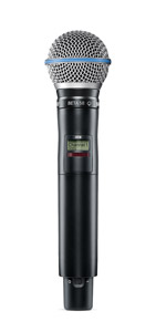 SHURE AD2/B58 RADIOMIC TRANSMITTER Handheld, Beta 58A, supercardioid, 470-636MHz (G56)