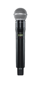 SHURE ADX2FD/SM58 RADIOMIC TRANSMITTER Handheld, SM58, cardioid, 470-636MHz (G56)