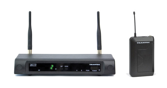 TRANTEC S4.10-B-EB-GG3 RADIOMIC SYSTEM Beltpack, fixed RX, no mic, 16ch, 606-614Mhz, Ch38 ready