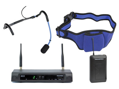 TRANTEC S4.10-W-EB-GG3 RADIOMIC SYSTEM Beltpack, fixed RX, SJ66 mic, 16ch, 606-614Mhz, Ch38 ready