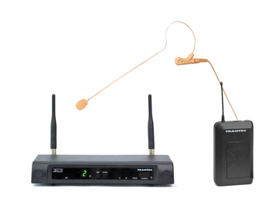 TRANTEC S4.10-E-EB-GG3 RADIOMIC SYSTEM Beltpack, fixed RX, SJEM77 mic, 16ch, 606-614Mhz, Ch38 ready
