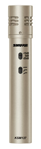 SHURE KSM137 MICROPHONE Instrument condenser, cardioid, champagne