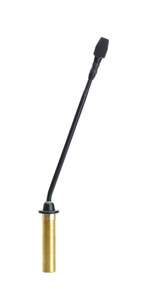 SHURE MX410/S MICROPHONE 24.5cm gooseneck, supercardioid, surface mount preamp, dual-colour LED