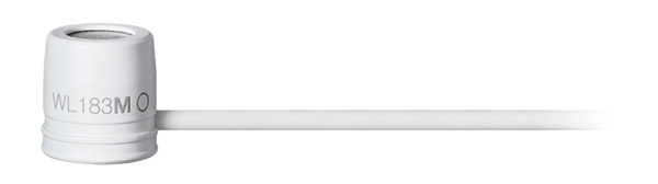 SHURE WL183M MICROPHONE Lavalier, condenser, omnidirectional, LEMO connector, white