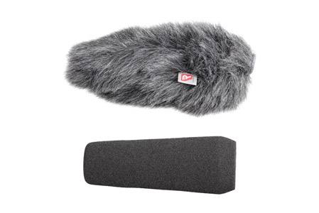 RYCOTE 055203 SGM FOAM WINDSHIELD With Windjammer, 19-22mm hole, 100mm long, for shotgun mic