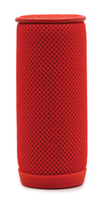 BUBBLEBEE SPACER BUBBLE M WINDSHIELD With Long-Haired Spacer Cover, red