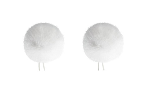 BUBBLEBEE TWIN WINDBUBBLES WINDSHIELDS Size 1, for 3-4mm diameter lav, white (pack of 2)