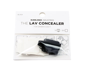 BUBBLEBEE LAV CONCEALER MIC MOUNT For Sanken COS-11 lavalier, black