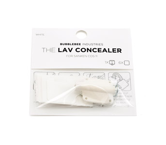 BUBBLEBEE LAV CONCEALER MIC MOUNT For Sanken COS-11 lavalier, white