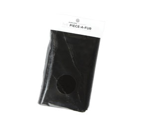 BUBBLEBEE PIECE-A-FUR MIC MOUNTS Imitation fur, self-cut, 360 x 110mm, black