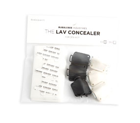 BUBBLEBEE LAV CONCEALER MIC MOUNT For DPA 4071 lavalier, black/white, pack of 6