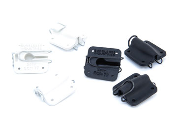 BUBBLEBEE LAV CONCEALER MIC MOUNT For Sony ECM-77 lavalier, black/white, pack of 6
