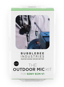 BUBBLEBEE OUTDOOR MIC KIT For Sony ECM-V1, black