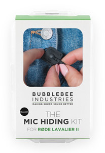 BUBBLEBEE MIC HIDING KIT For Rode Lavalier II, black
