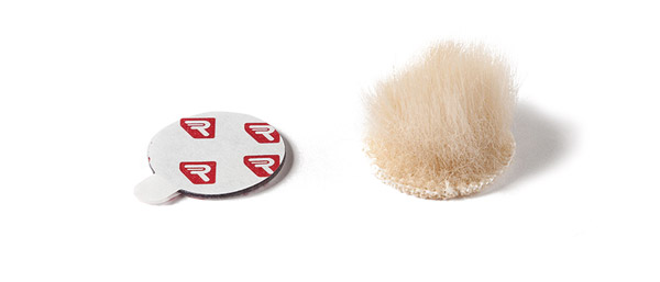 RYCOTE 066307 OVERCOVERS ADVANCED MIC MOUNTS Stickies Adv and fur Overcovers, beige (1pk of 25+5)