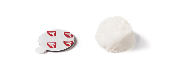 RYCOTE 066312 OVERCOVERS ADVANCED MIC MOUNTS Stickies Adv and fur Overcovers, white (10pks of 25+5)