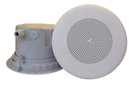 DNH BPF-660T (A+B) LOUDSPEAKER Ceiling, 6-inch, 6W, plastic grille, white RAL9010, 70/100V