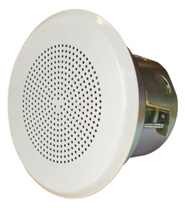 DNH VES-561T LOUDSPEAKER Ceiling, 5-inch, 6W, metal grille, white RAL9010, 70/100V