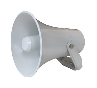 DNH HP-15T LOUDSPEAKER Horn, 15W, IP66/67 weatherproof, grey RAL7035, 70/100V