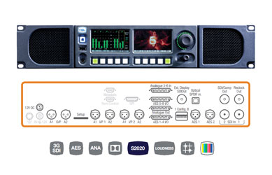 TSL PAM2 MK2 AUDIO MONITOR 16 channel display, 2x HD/SDI I/O, 8x AES I/O, Dolby