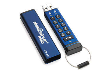 ISTORAGE DATASHUR PRO 4GB USB 3.0 DRIVE, IP57, hardware encryption