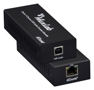 MUXLAB 500550 AUDIO CONVERTER Dante to USB, 2-channel