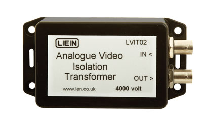 LEN LVIT02 VIDEO ISOLATION TRANSFORMER Analogue, DC blocking, hum eliminator, 2x BNC, HV, medical