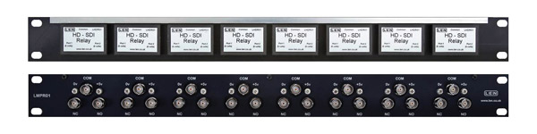 LEN LMPR01 RACK PANEL For 8x video relays, 1U