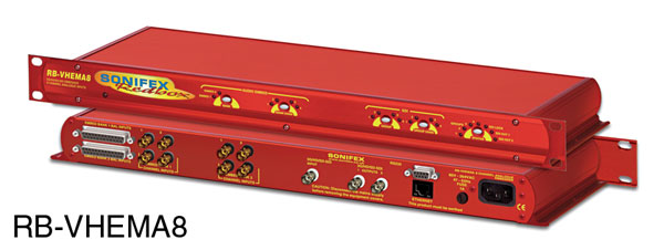 SONIFEX RB-VHEMA8 AUDIO EMBEDDER 3G, HD/SD-SDI, 8x analogue inputs