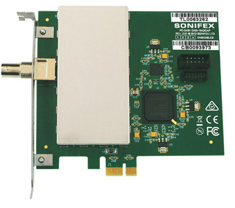 SONIFEX PC-DAB RADIO CAPTURE CARD PCIe, DAB+, 1-ensemble