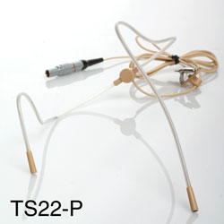 TRANTEC HM-22 (SJ22-P-R) MICROPHONE Headworn, vocals, omnidirectional, 3.5mm screw jack, beige