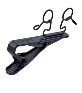 SONY SAD-W88BL MICROPHONE CLIP For 2x ECM-88 series, crocodile style, horizontal, black