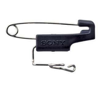 SONY SAD-S88B MICROPHONE CLIP For 1x ECM-88 series, safety-pin style, horizontal, black