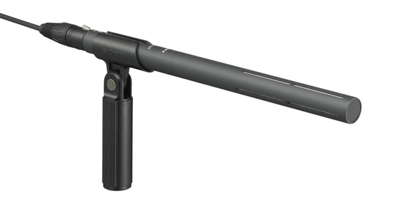 SONY ECM-674 MICROPHONE Shotgun, ENG, camera, battery or 40-52V, black