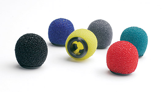 SONY AD-C77 WINDSHIELD SET For ECM-77 series microphones, 2x red, black, grey, blue, yellow, green