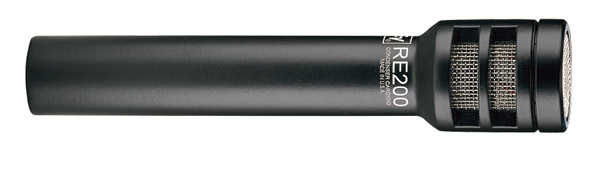 ELECTROVOICE RE200B MICROPHONE, Condenser, cardioid, live instrument, black