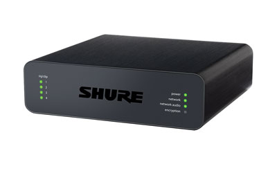 SHURE ANI4IN AUDIO NETWORK INTERFACE 4x mic/line in, Dante out, Block input