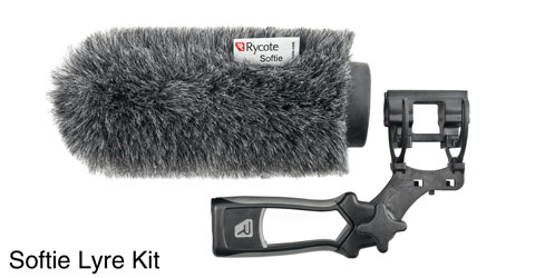 RYCOTE 033352 CLASSIC-SOFTIE KIT (19/22) Front, lyre mount, pistol grip, cable, 18cm internal length
