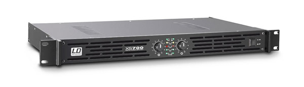 LD SYSTEMS XS 700 POWER AMPLIFIER Class D, 2x 350W/4, bridging facility, 1U