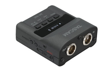 TASCAM DR-10CH PORTABLE RECORDER In-line, for micro SD card, Shure radiomic connectors in, out
