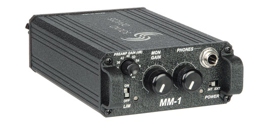 SOUND DEVICES MM-1 MICROPHONE PREAMPLIFIER AND HEADPHONE MONITOR 1 channel