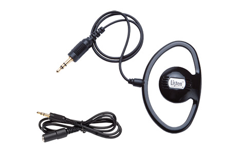 LISTEN TECHNOLOGIES LA-401 EARPHONE Single on-ear, 3.5mm jack