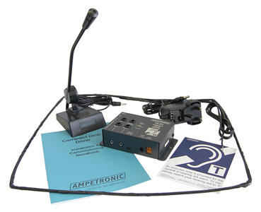 AMPETRONIC CLD1-CD LOOP DRIVER Compact, DC power, with desk microphone, with loop