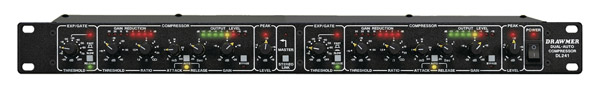DRAWMER DL241B COMPRESSOR LIMITER NOISE GATE Two channel, 1U rackmount, XLR connections