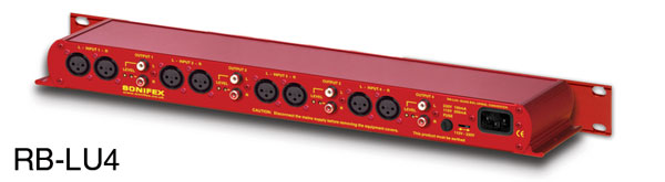 SONIFEX RB-LU4 PRO-INTERFACE Balanced to unbalanced, quad stereo
