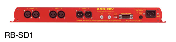 SONIFEX RB-SD1 SILENCE DETECTOR AND CHANGEOVER SWITCHER Analogue, stereo, dual input