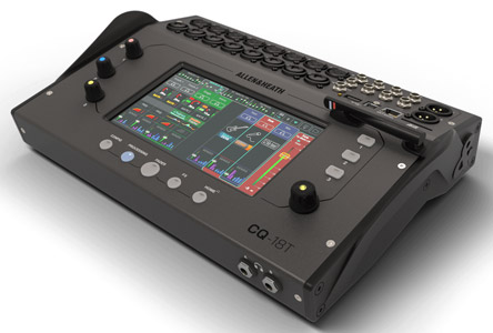 ALLEN & HEATH CQ18T DIGITAL MIXER 18x in, 8x out, 24ch SD card recording, USB interface, WiFi