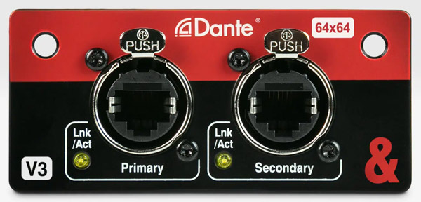 ALLEN & HEATH SQ DANTE 64X64 AUDIO INTERFACE CARD