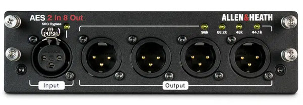 ALLEN & HEATH AES2I8O AUDIO INTERFACE CARD AES3 2x input, 8x output